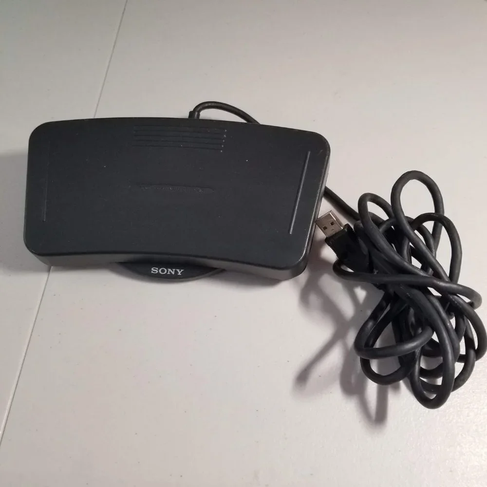 Sony Black FS-85 USB Digital Voice Recorder Transcribing USB Foot Pedal Control
